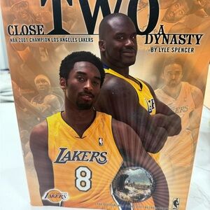 Lakers “Close Two A Dynasty” 2001 Champion LA Lakers Coffee Table Book with DVDs